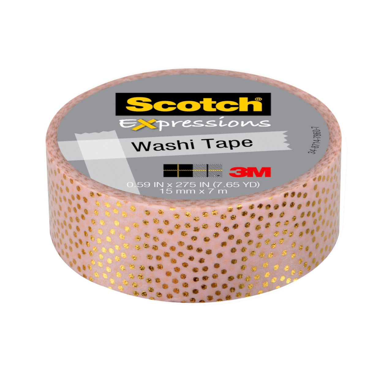 Washi Tape Scotch 15 mm x 7 mts.