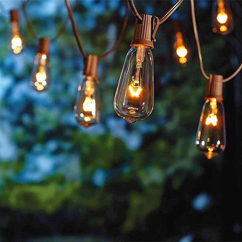 Cadena Luces Patio Aire Libre 6 Mts 20 Bombillo Edison St40 | Good & Trendy