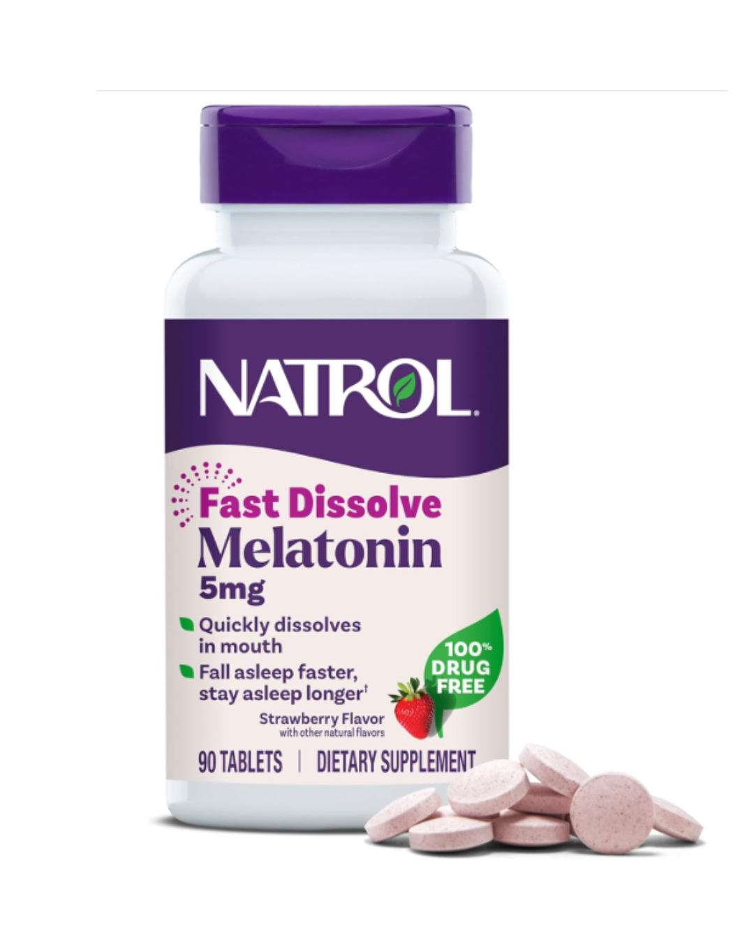 NATROL SLEEP Melatonin 5mg x90 Tabletas para dormir