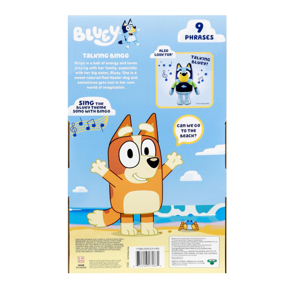 Miniatura: Peluche Bingo Bluey en la Playa con sonido