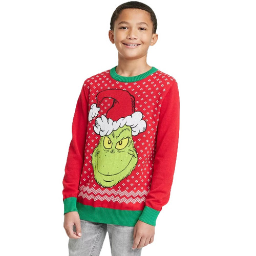 Saco Niños The Grinch Ugly Sweater Navidad Good Trendy
