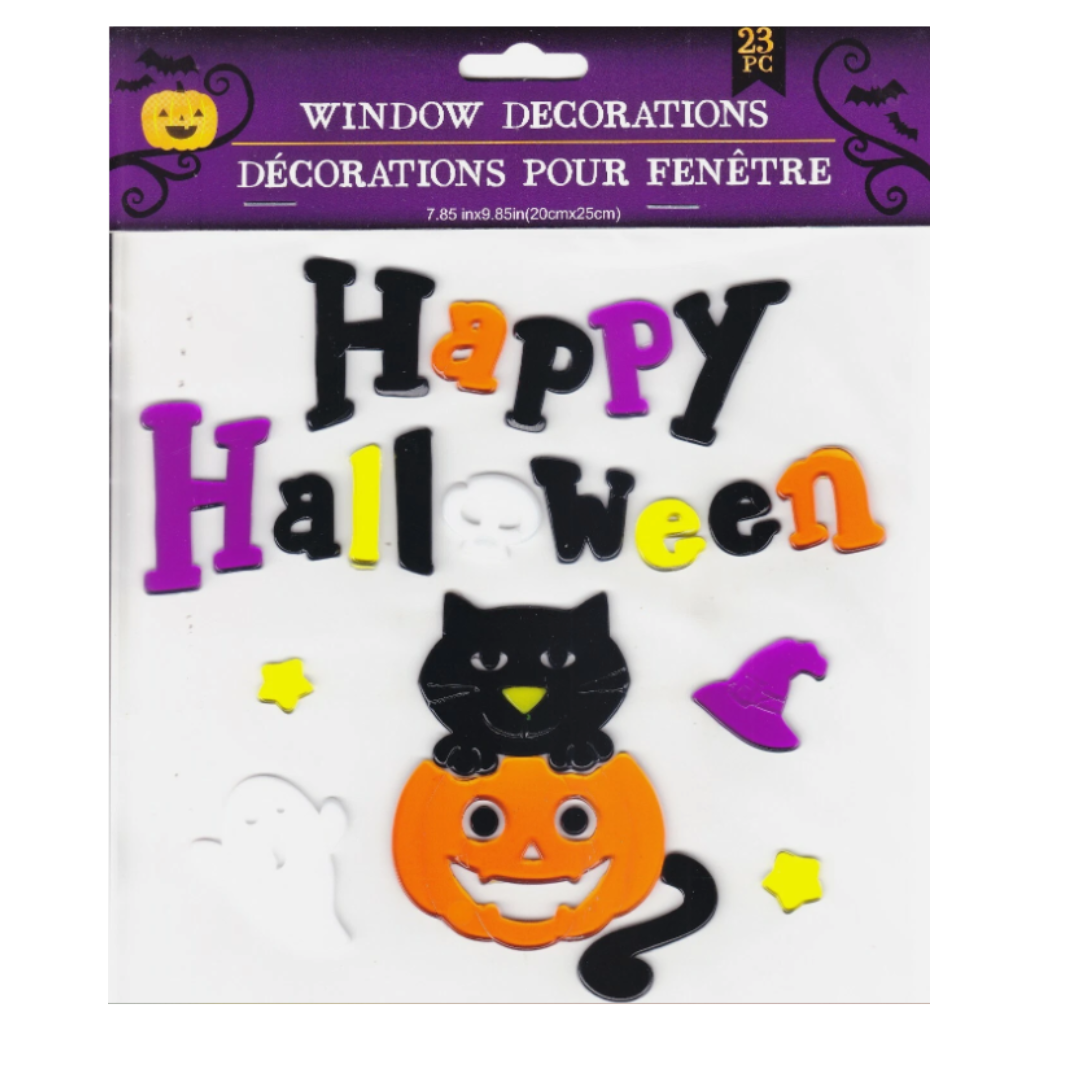 Stickers Gel Halloween para Ventanas