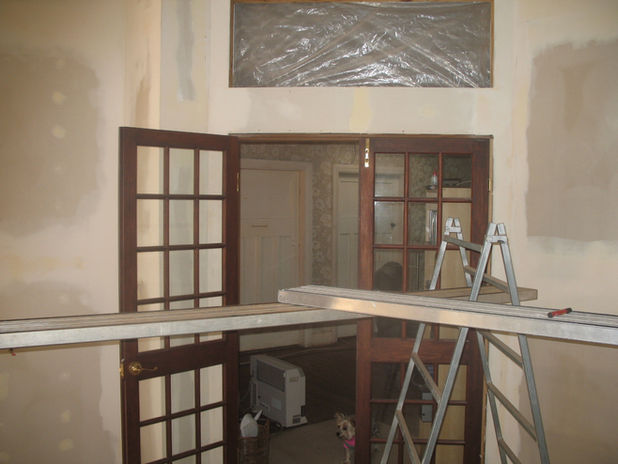 living room doors installed 