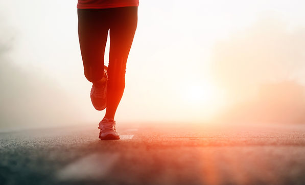 Woman Running Legs