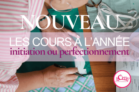 annonce des cours de couture à l'année