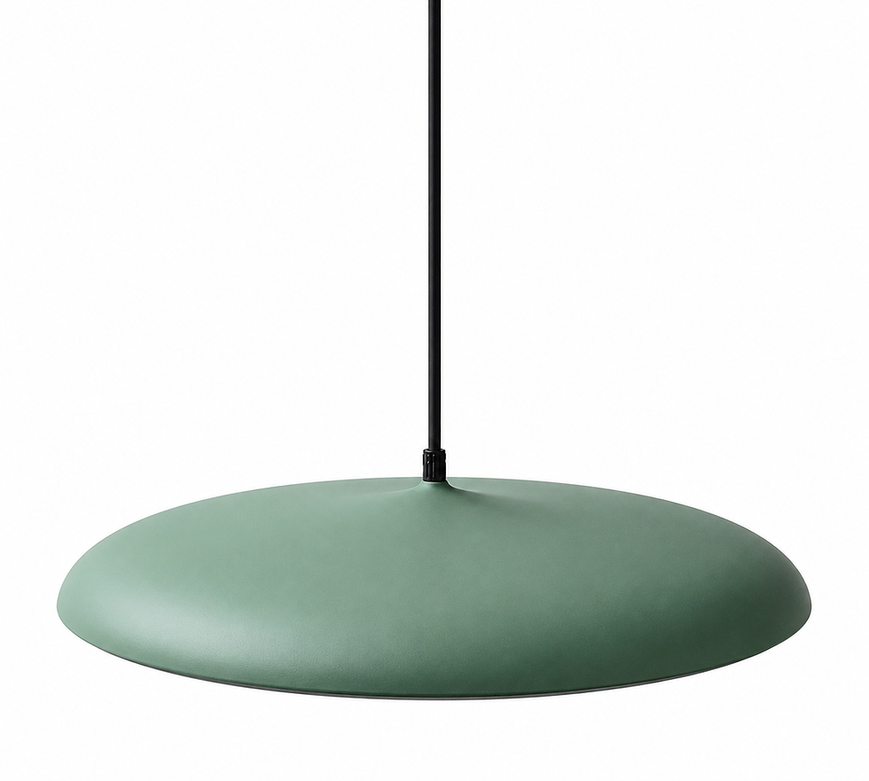 Miniatura: lampara colgante metal flat verde
