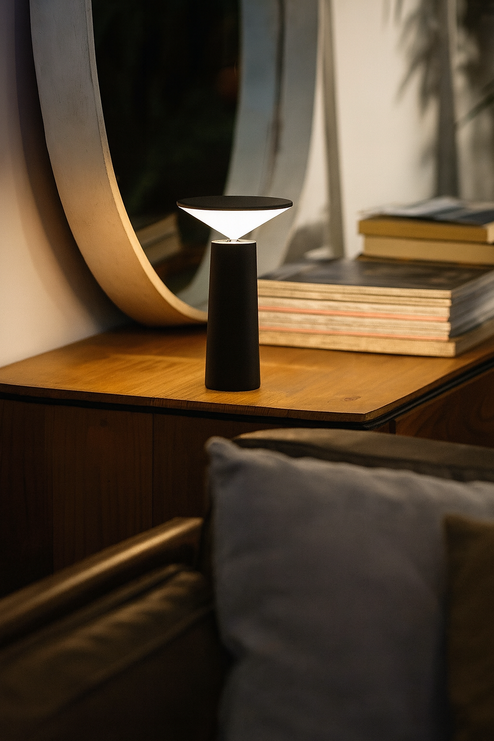 Miniatura: Lampara de mesa inalambrica MISAKI recargable sensor touch y dimerizable