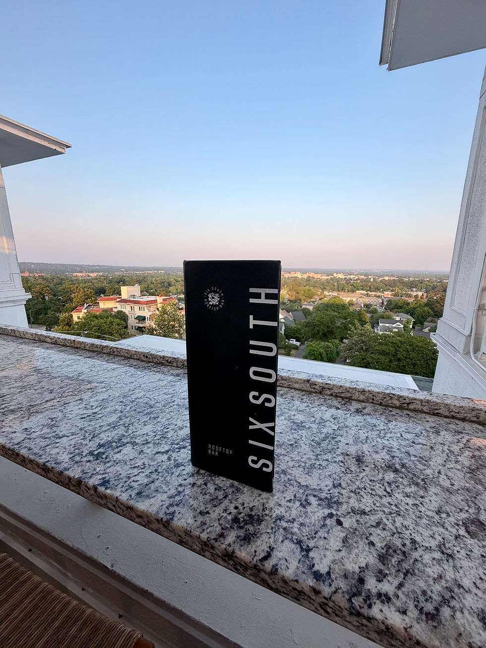 Soak in the view at Partridge Inn's roof top bar, Six South