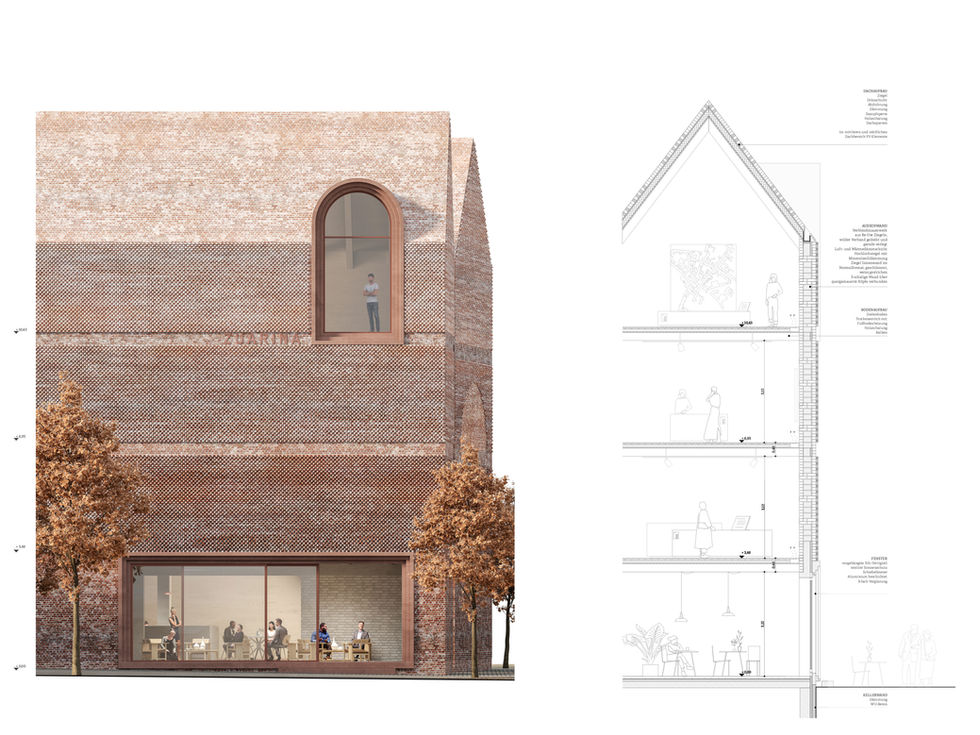 Stadtgeschichts Museum Schwerin, Fassadendetail