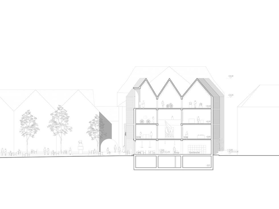 Stadtgeschichts Museum Schwerin, Querschnitt