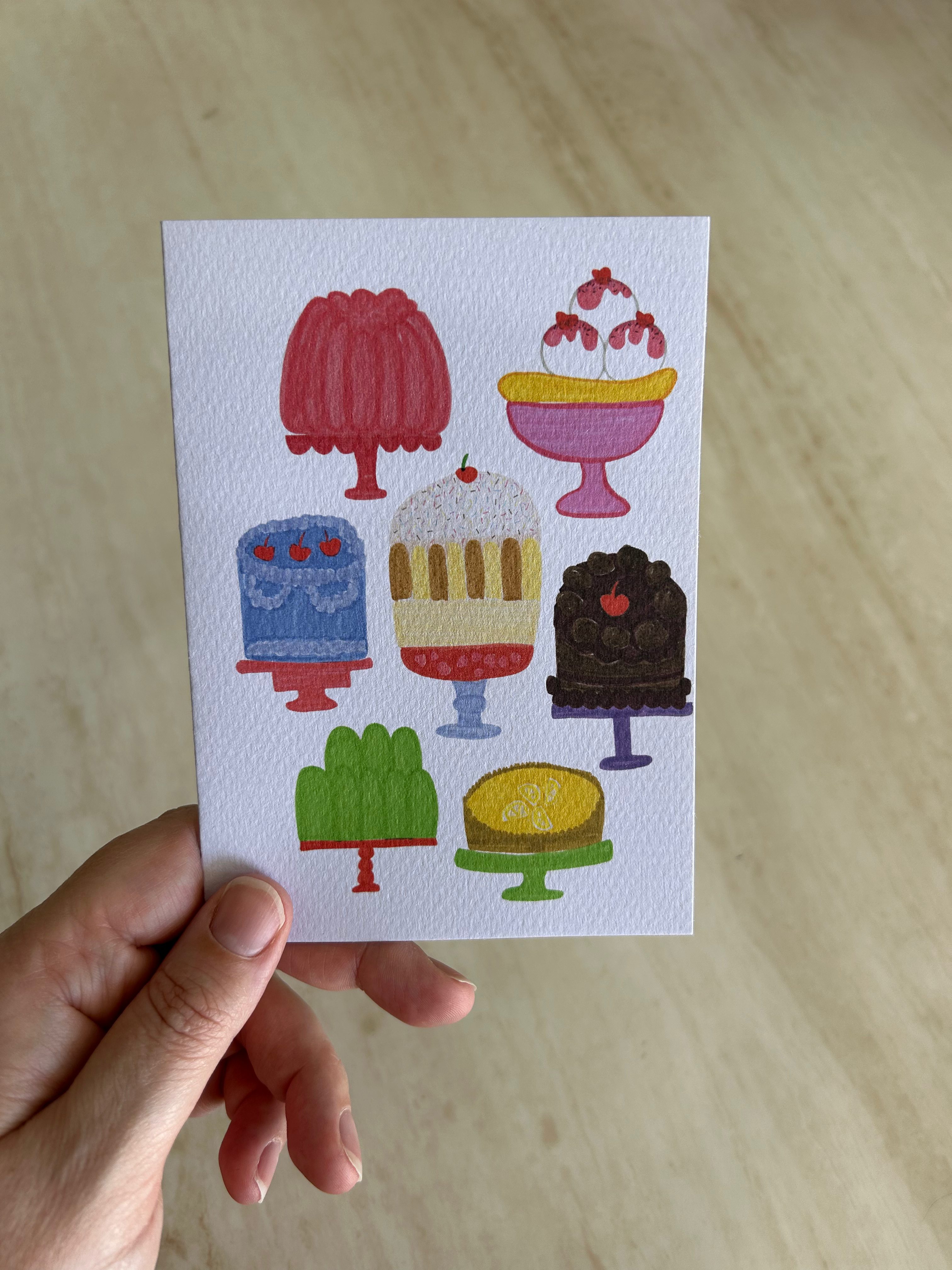 Dessert Lover Card | Hand-Drawn Illustrated Card