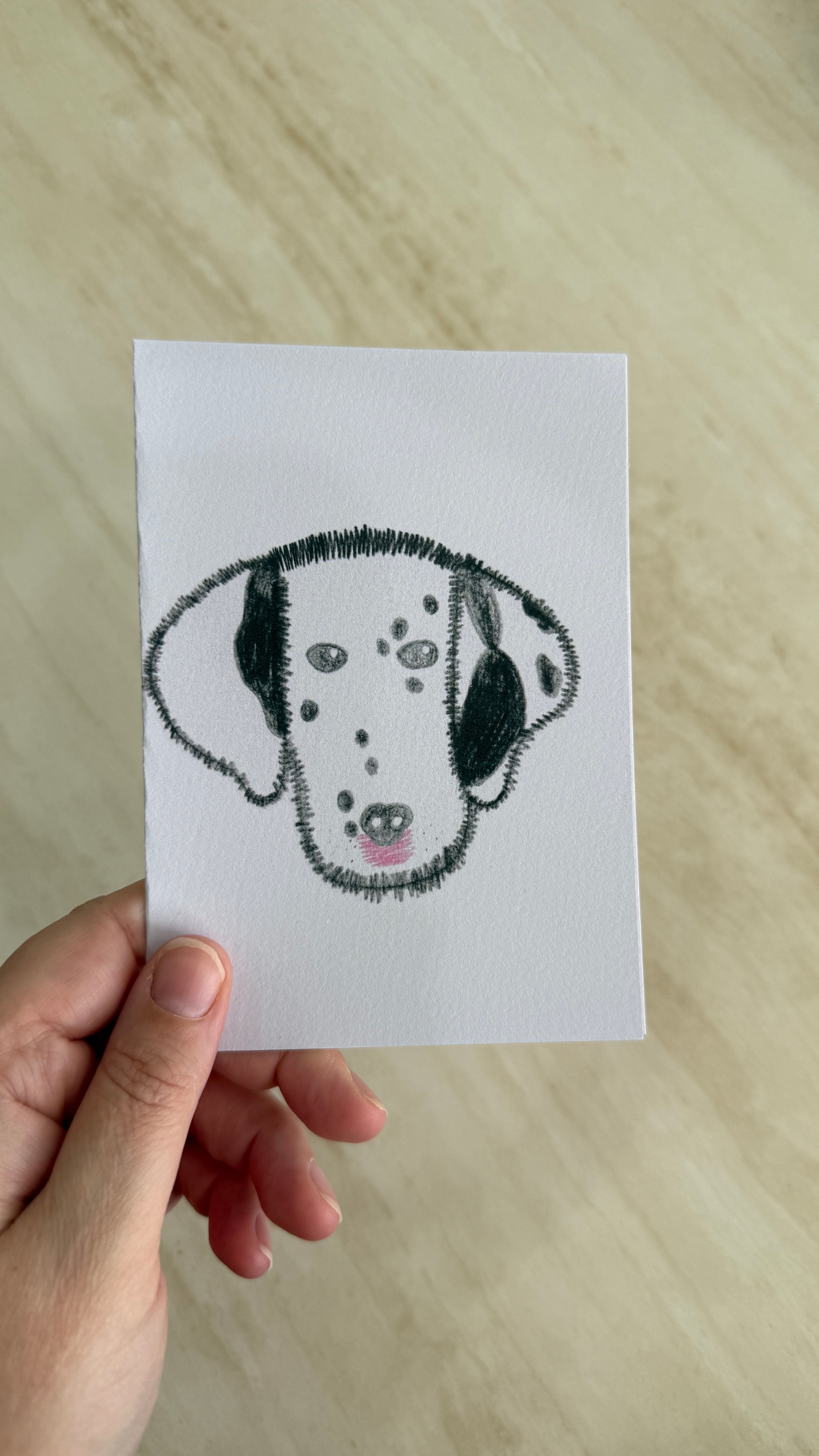 Dog Lover Card #4 | Hand-Drawn Illustrated Card