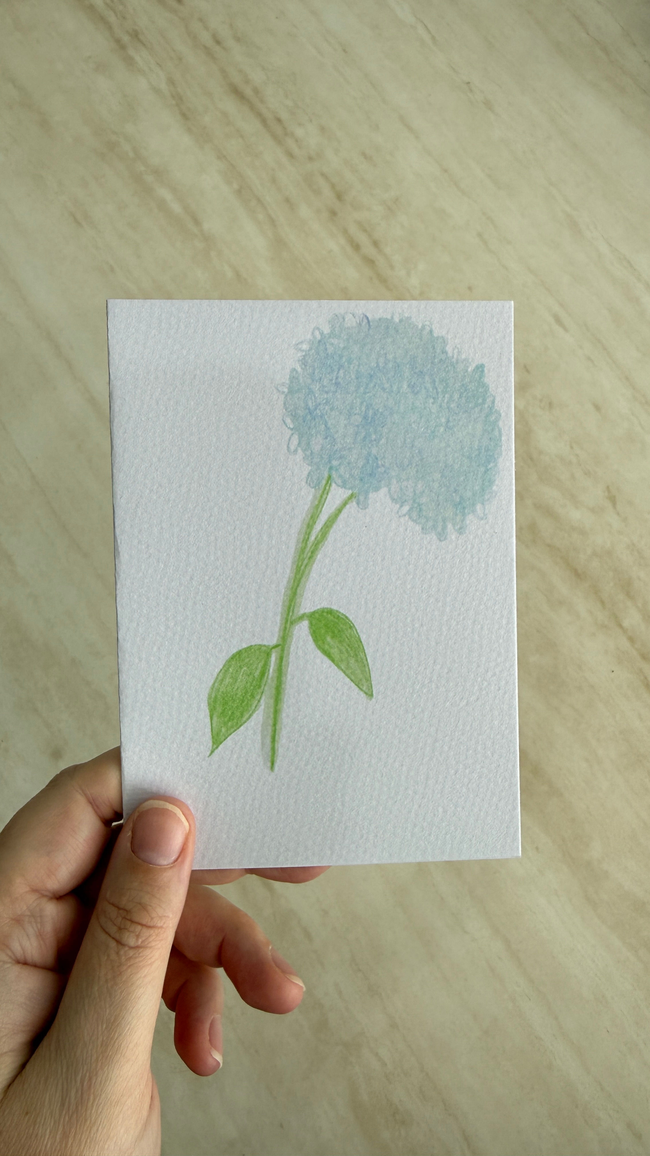 Floral Card #4 | Hand-Drawn Illustrated Card