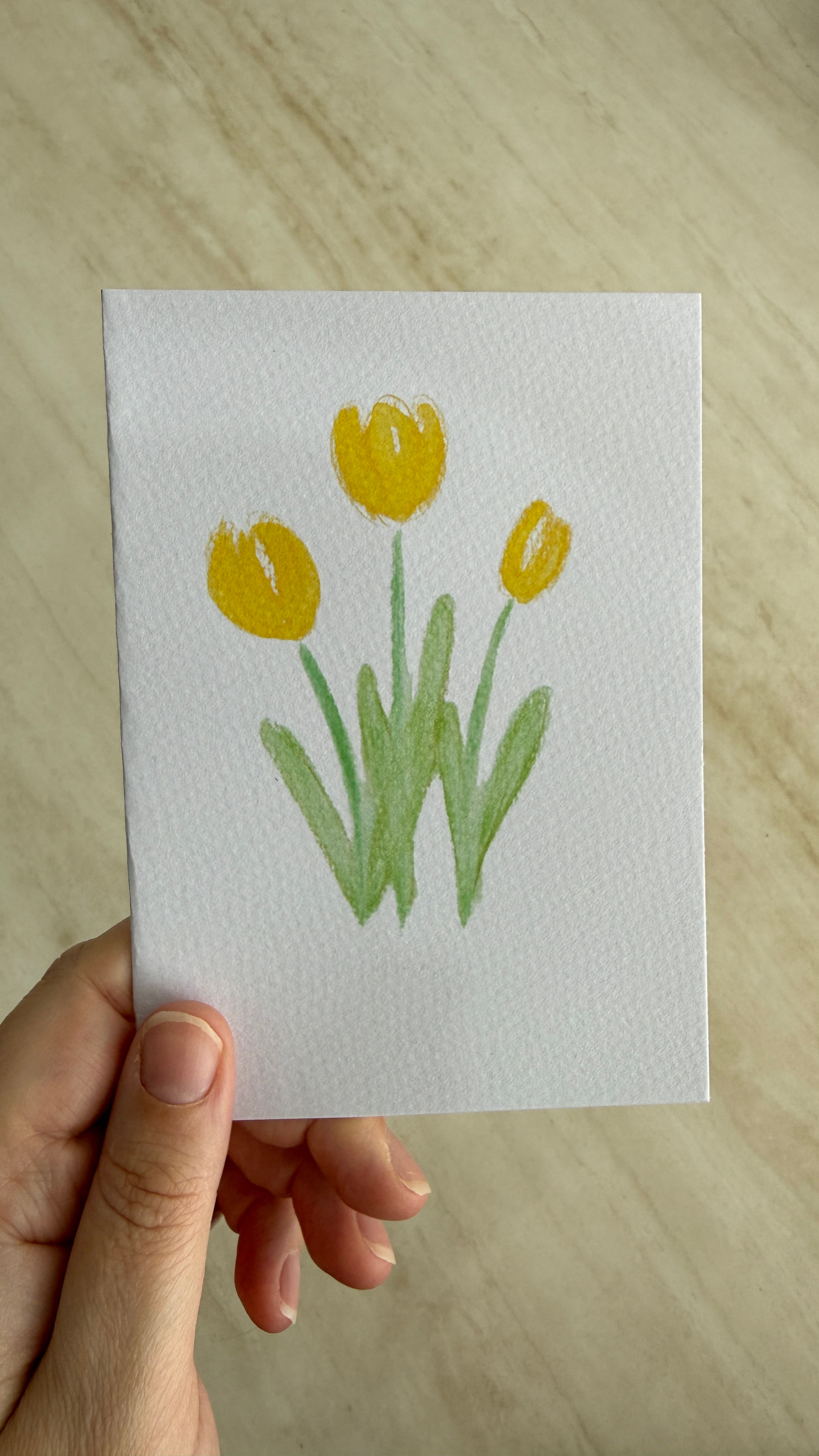 Floral Card #5 | Hand-Drawn Illustrated Card