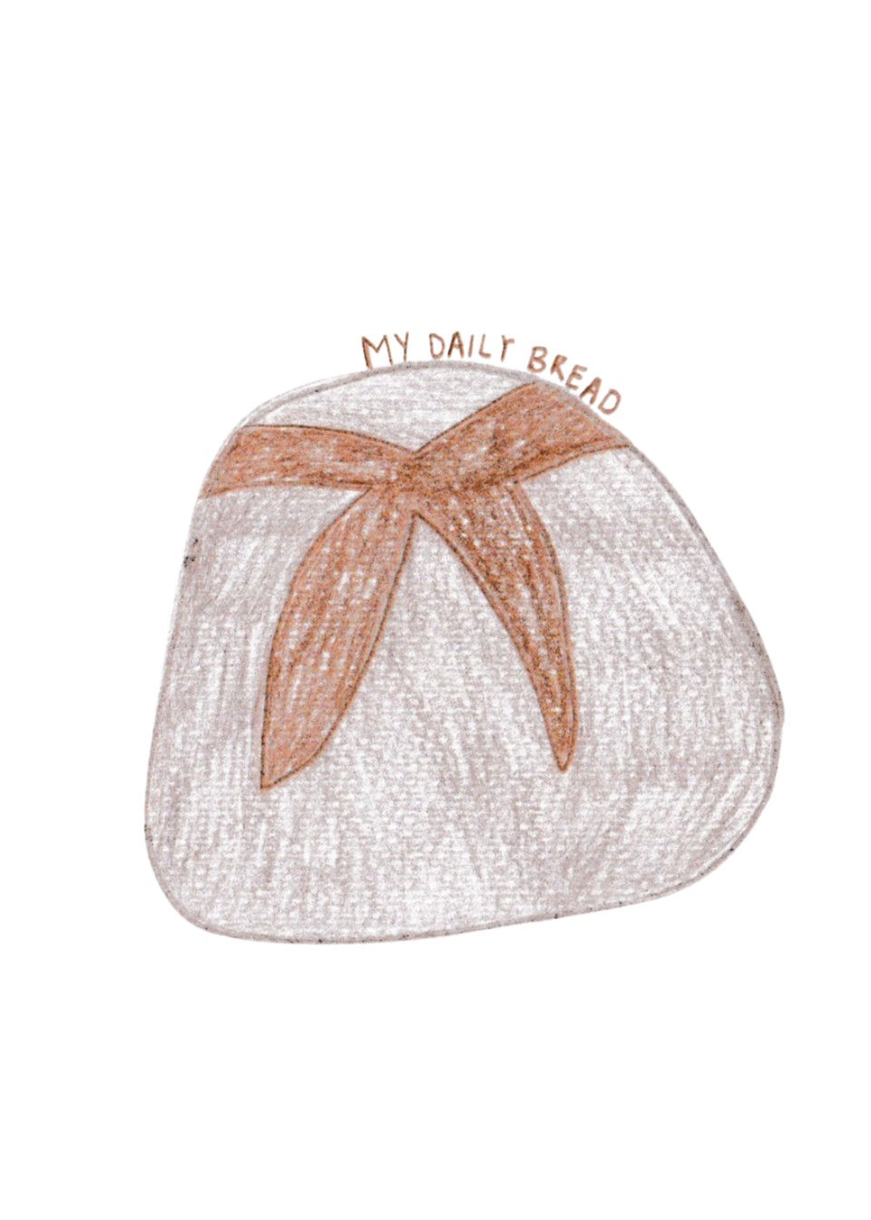 Loaf of Bread Card – hand-drawn A6 greeting card by Dessie Designs