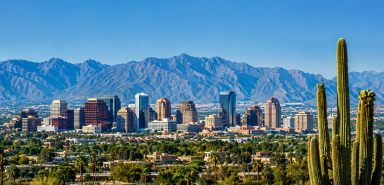 Phoenix skyline for business valuation services in Phoenix AZ