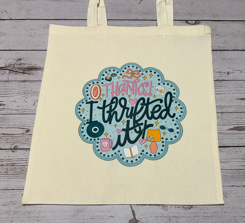 Thanks I thrifted it Tote Bag