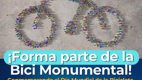Invita Sedum a formar parte de la Bicicleta Humana Monumental por el Día Mundial de la Bicicleta