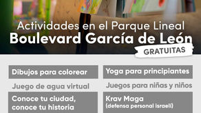 Este sábado, talleres y actividades lúdicas en el Boulevard García de León