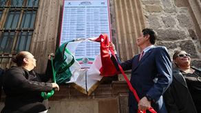 Encabeza Alfonso Martínez colocación de programa patrio en Bando Solemne
