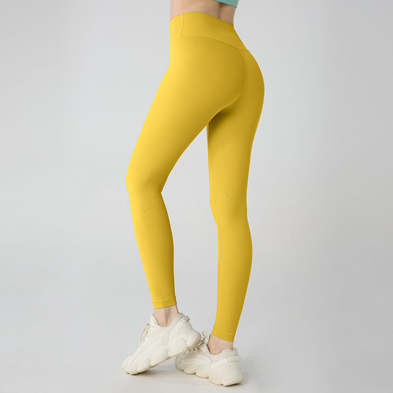Miniatura: Sensação nua yoga leggings mulheres cintura alta hip levantamento leggings de 