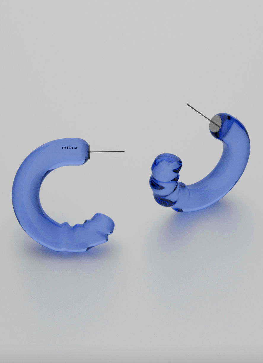 Thumbnail: Melted Circle earring