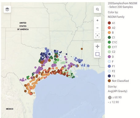 Oil family map