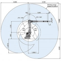 Kawasaki RS015X 6-axis industrial robot with 15 kg payload