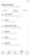 A screenshot of the available tabs to edit an event in the Wix app.