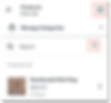Screenshot of the top of the product list in the Wix Owner app