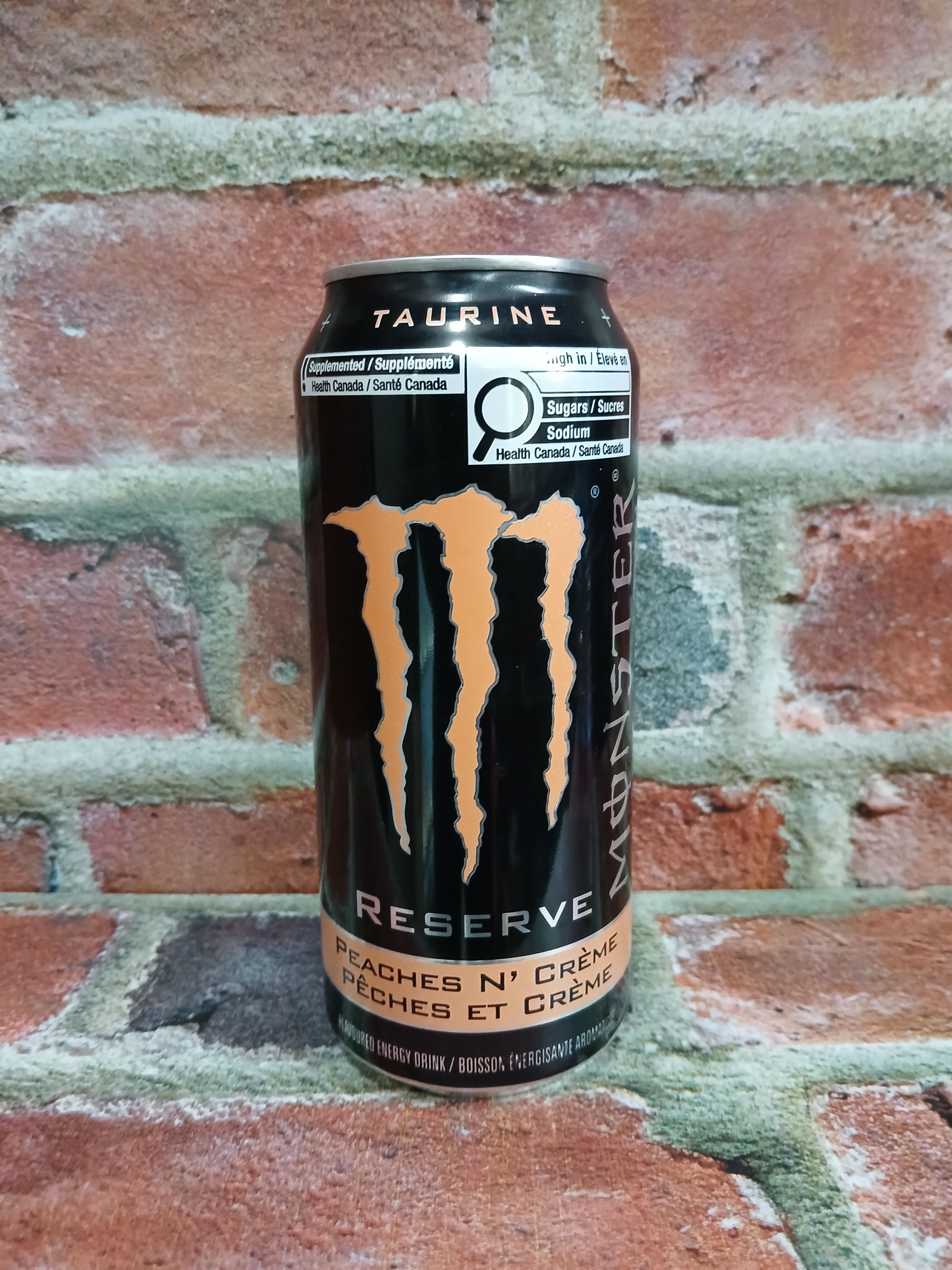 Monster pêche et crème 473 ML