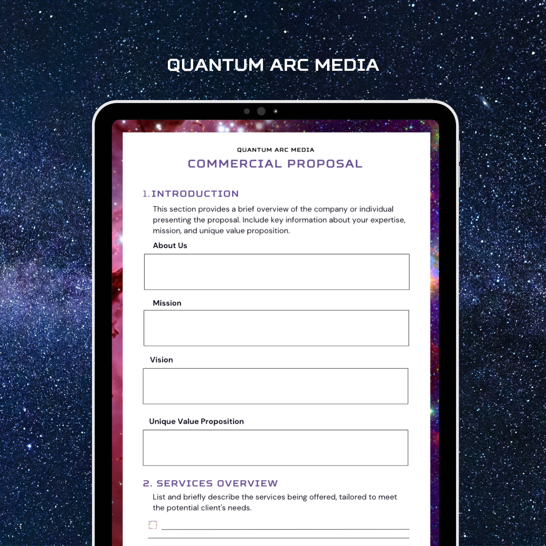 Quantum Arc Media: Commercial Proposal Template