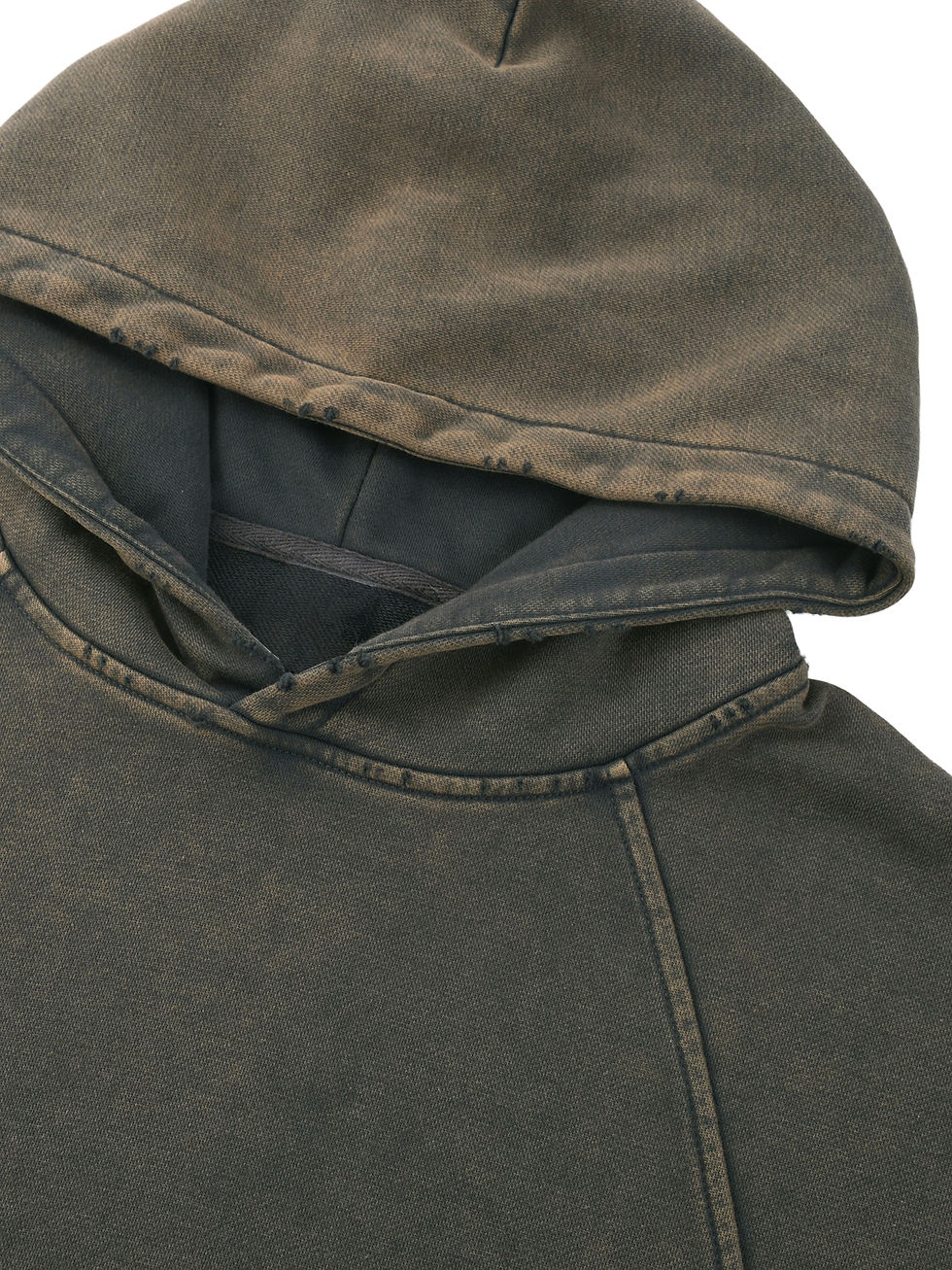 Thumbnail: Vintage Washed Frayed-Hem Hoodie