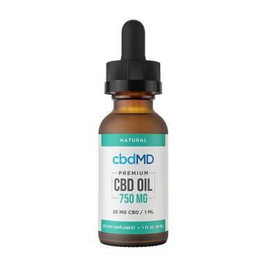Thumbnail: cbdMD - CBD Tincture - Broad Specrum Natural - 300mg-7500mg