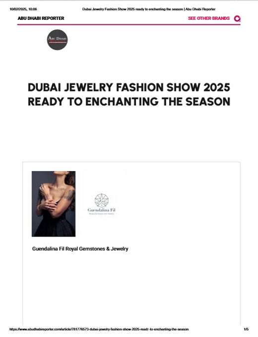 Guendalina Fil Dubai Jewelry 
