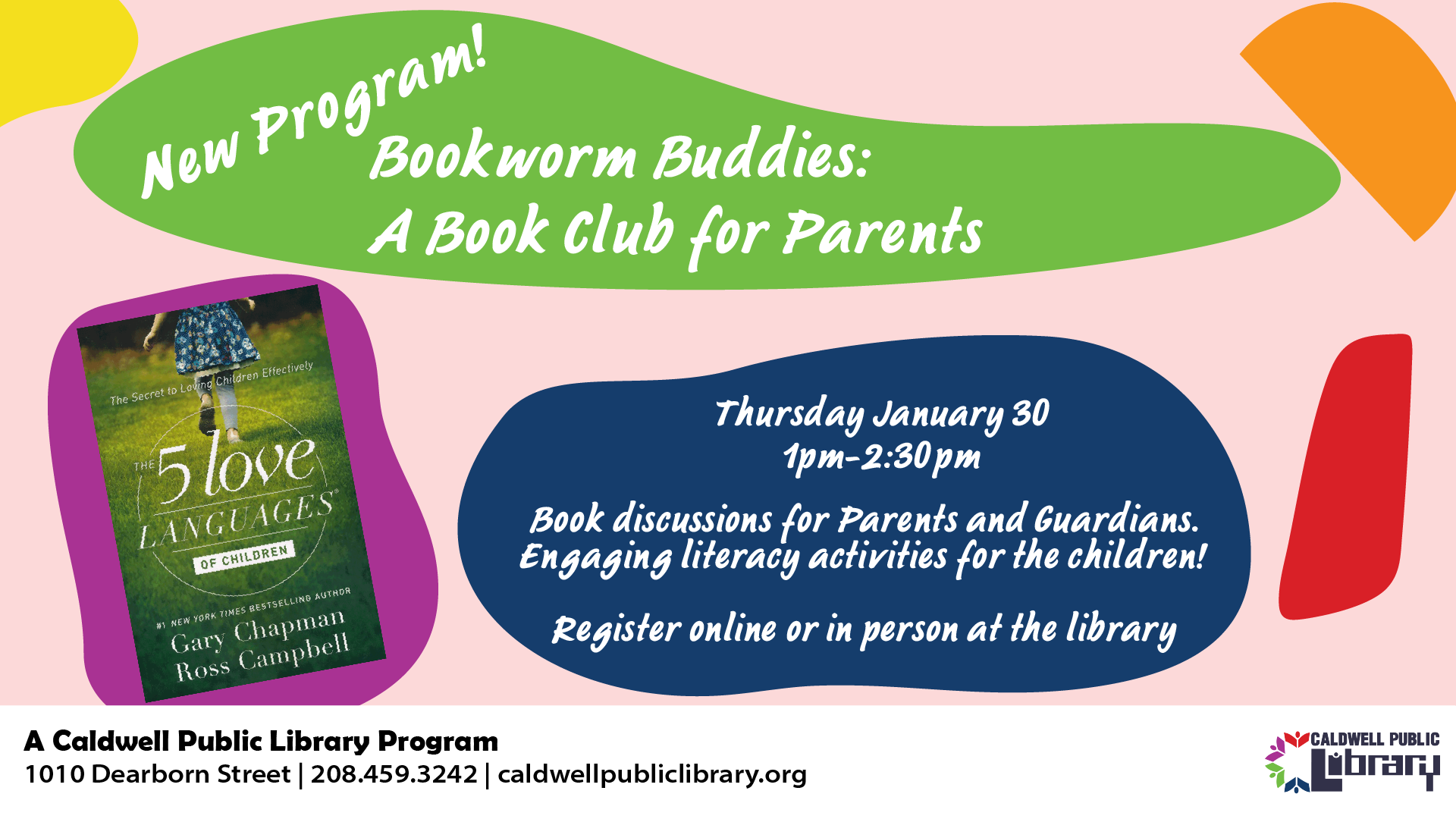 Bookworm Buddies caldwelllibrary