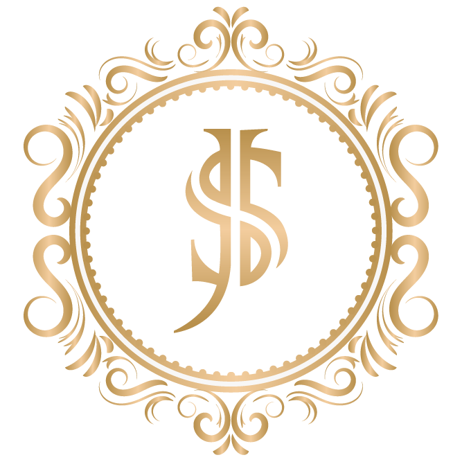 Gold monogram logo for sarda jewellers