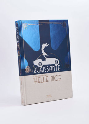 Design du beau livre Rugissante La folle trajectoire d'Hellé Nice par Yannick Bourgoing / BY Design studio pour les éditions Red Runner.