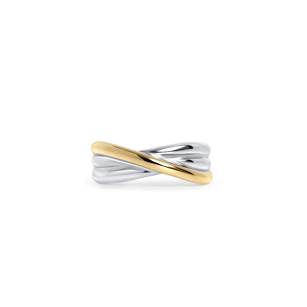 Miniature : Bague Mia, Alma, acier inoxydable, argent