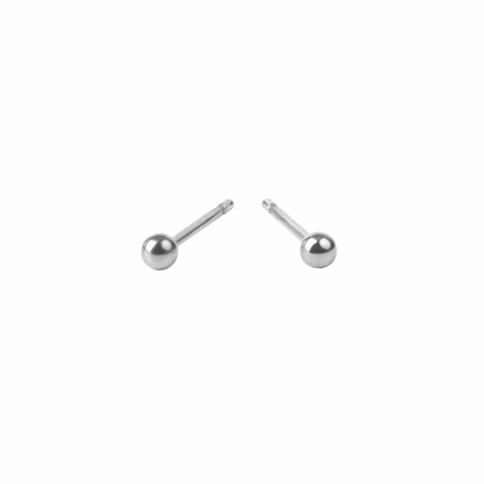 Boucles d'oreilles Mia, fixes Microsphère, Acier inoxydable, Argent