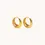 Miniature : Boucles d'oreilles Les trouvailles de Jen, ''glow drop'', 17 mm, or