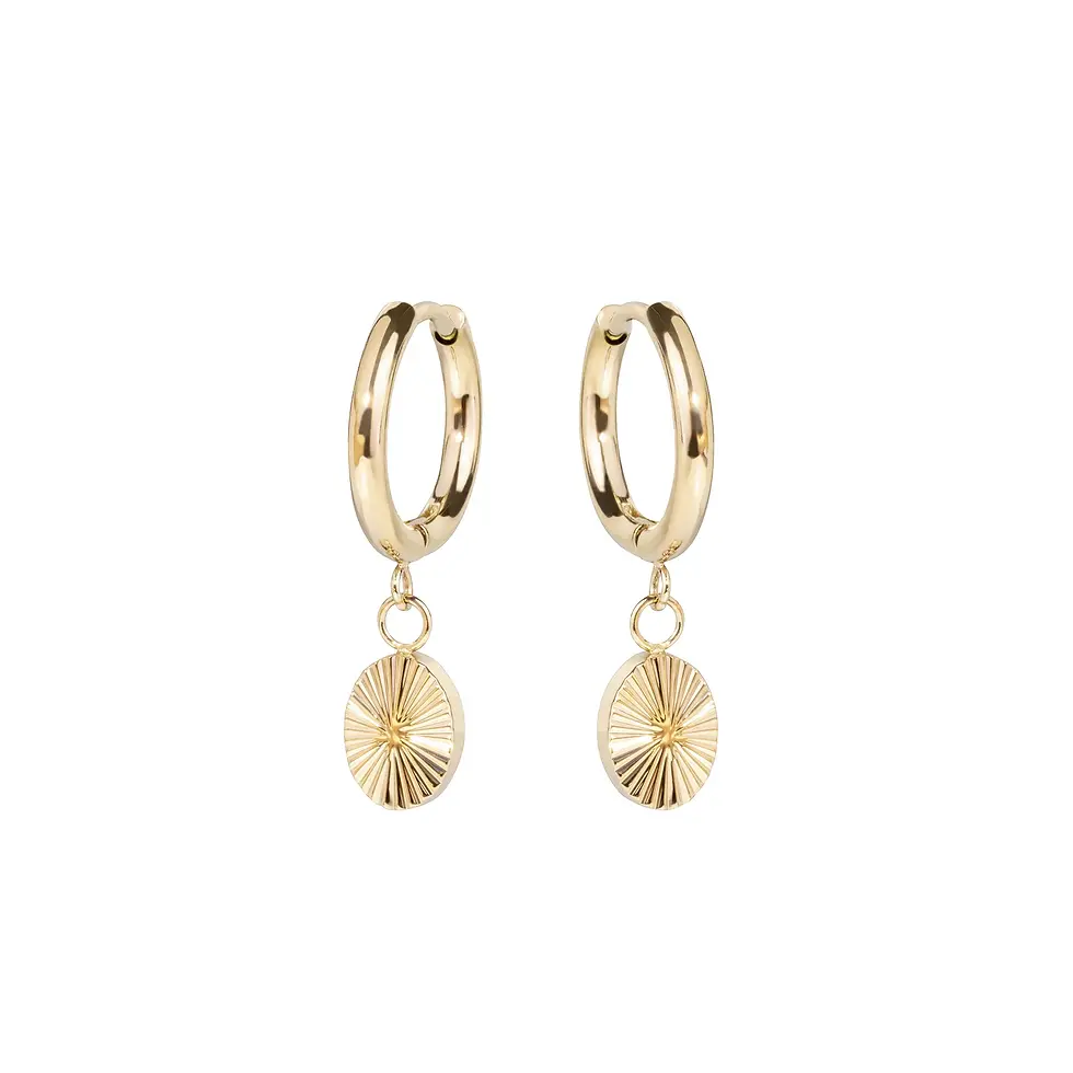 Miniature : Boucles d'oreilles Mia, Boucles dormeuses Soleilo, Or