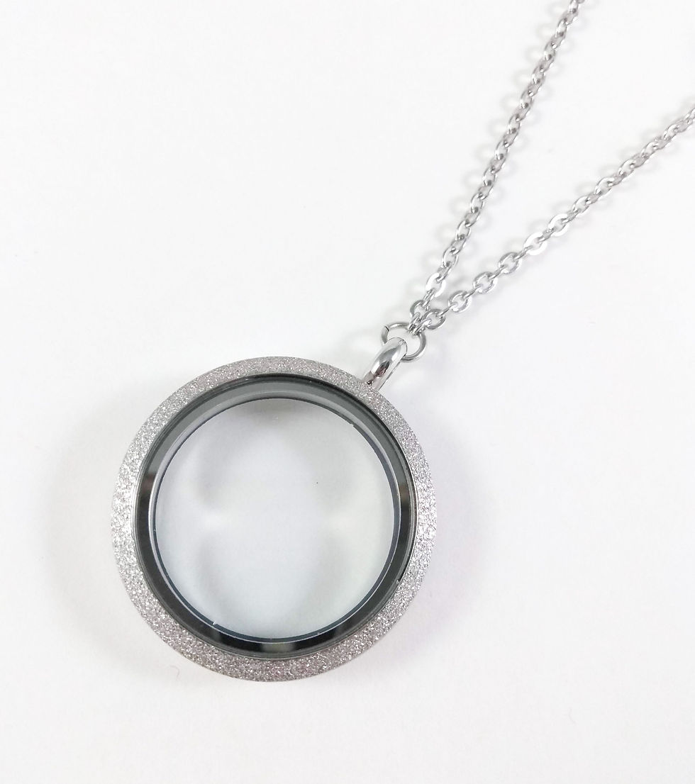 Miniature : Collier famille GB, Cercle Poussière d'étoile, format 30mm, chaîne longue
