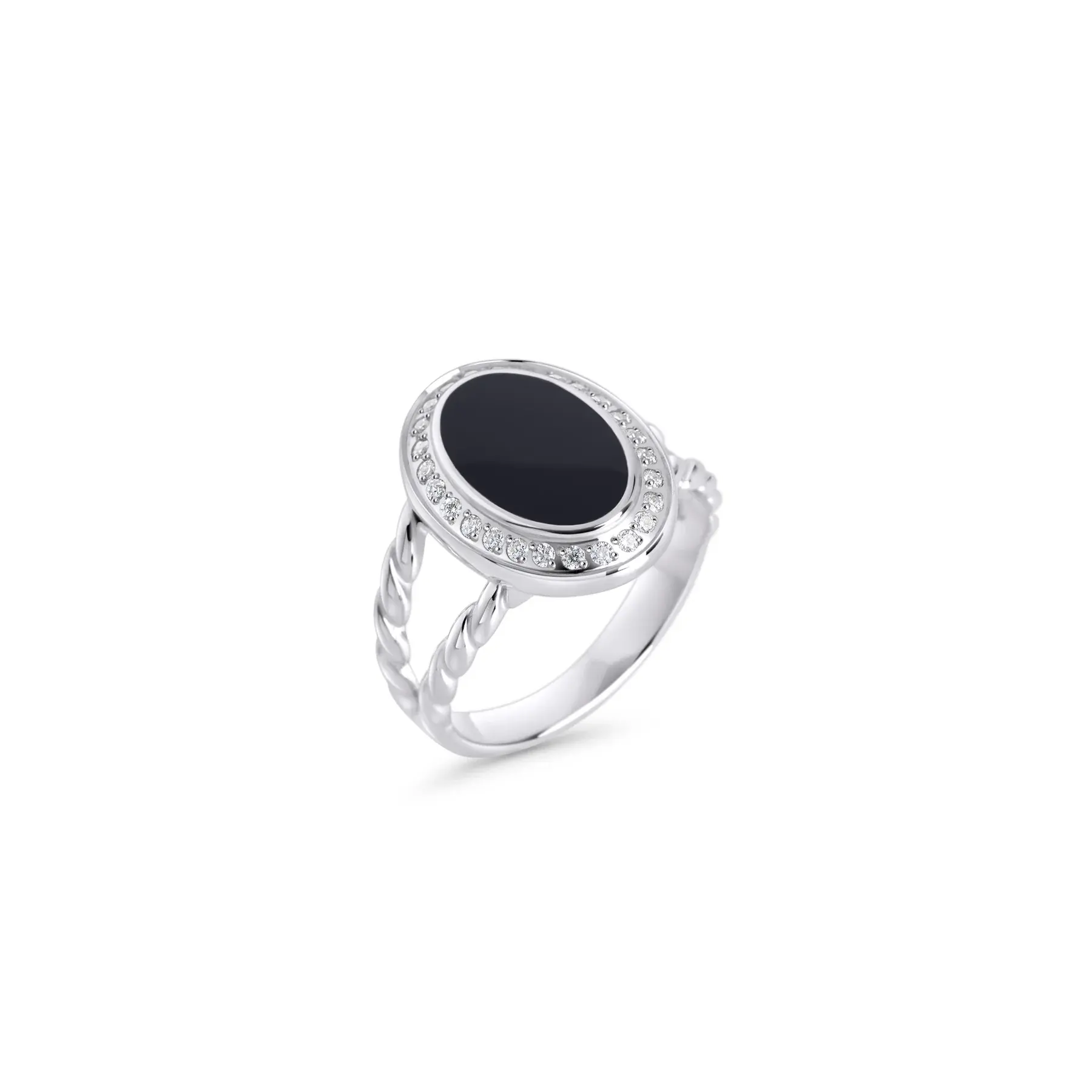 Bague Mia, Theresa, acier inoxydable, argent