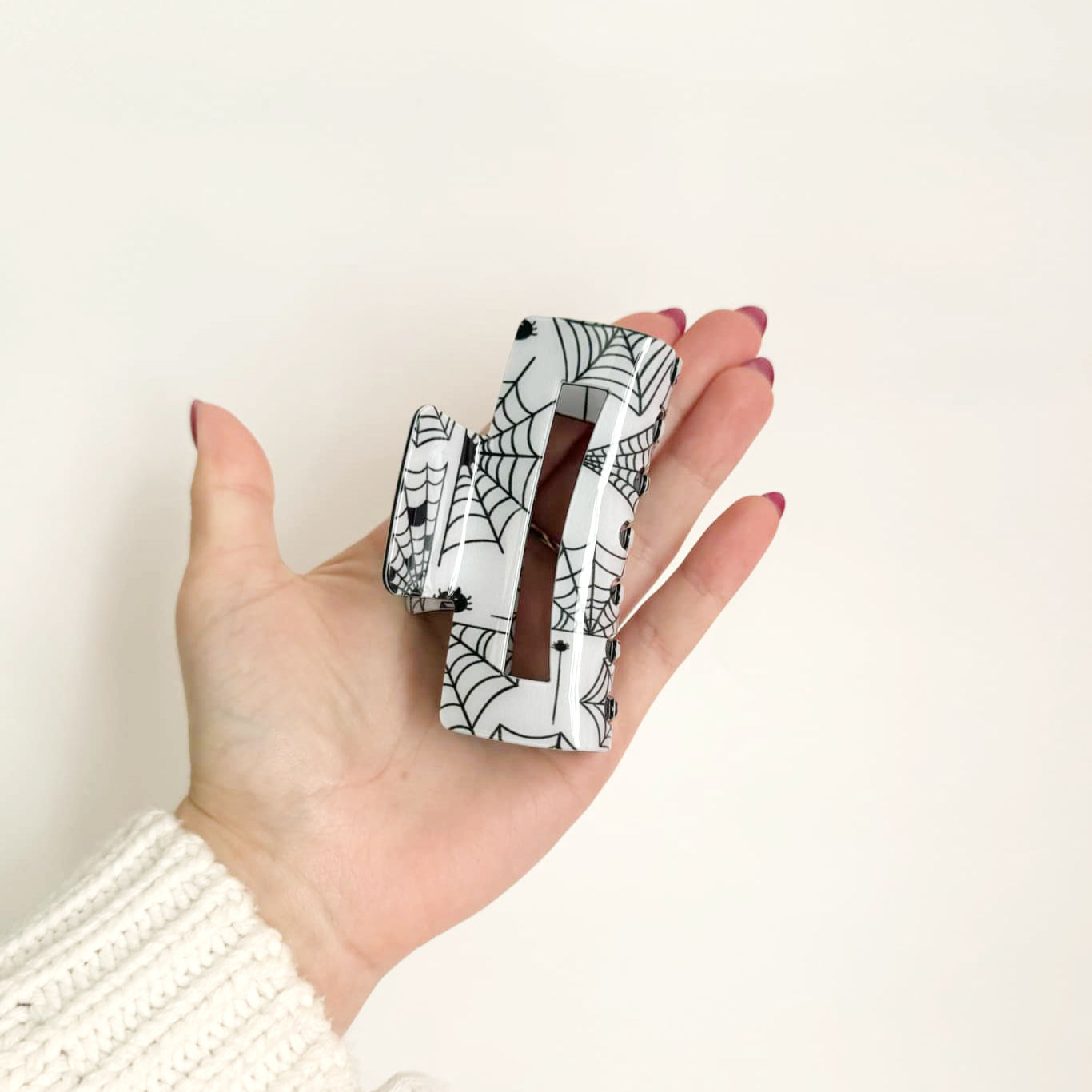 Moyenne pince à cheveux, Halloween, grosses toiles d'araignées