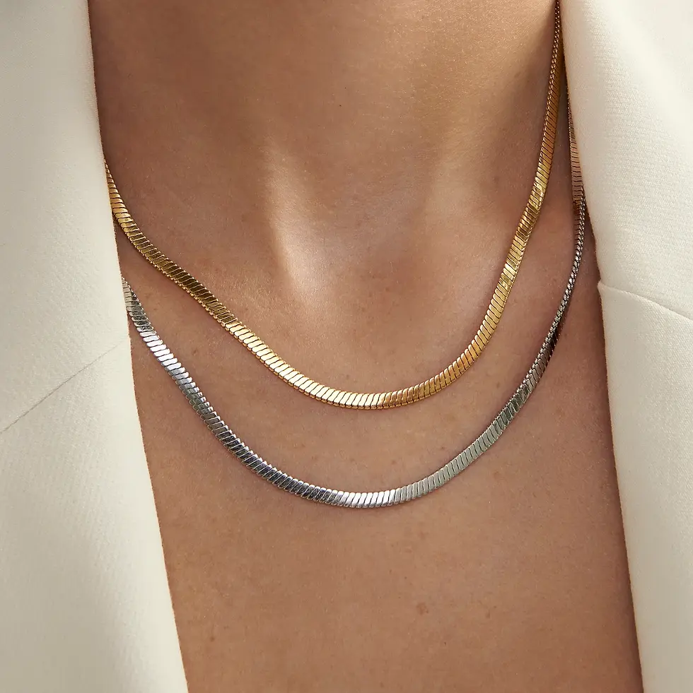 Miniature : Collier Mia, Chaîne Isa, argent