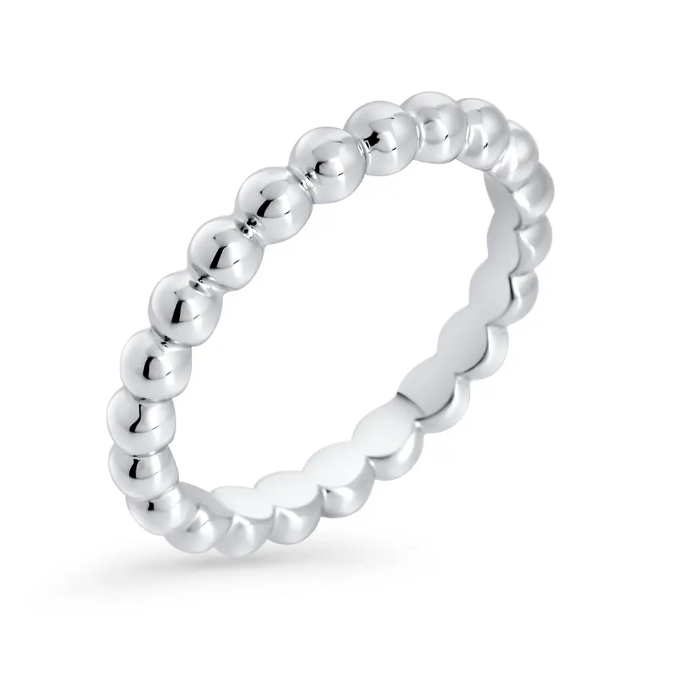 Miniature : Bague Mia, Byza, Acier inoxydable, Argent