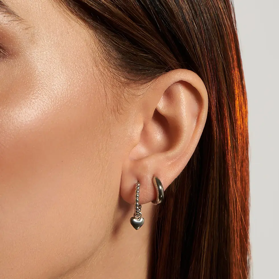 Miniature : Boucles d'oreilles Mia, dormeuses Violet, Acier inoxydable, Or