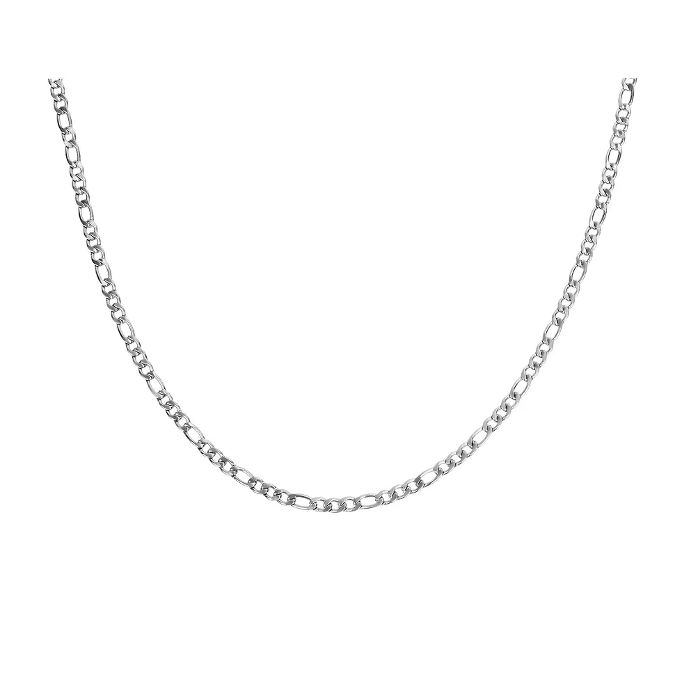 Chaîne Mia "Figaro", Acier inoxydable, Argent