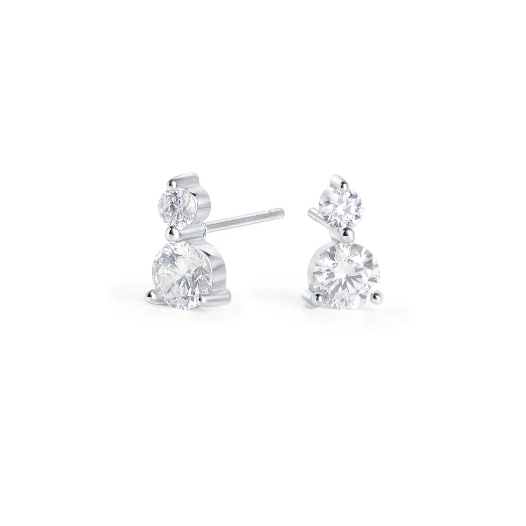 Boucles d'oreilles Mia, Ophelia acier inoxydable, argent